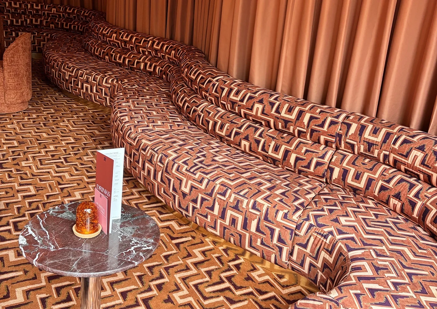 Snake Banquette Seating