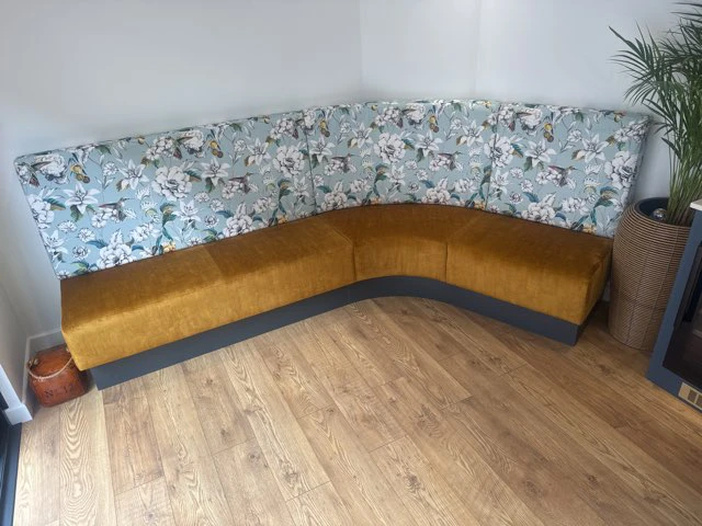 stunning bespoke banquette