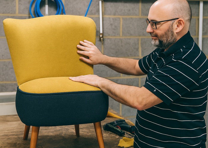 Leather Upholstery in Bath-Working